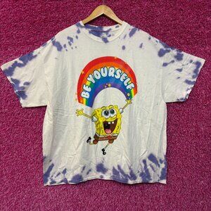 Sponge Bob Be Yourself Tie Dye Tshirt size 1X
